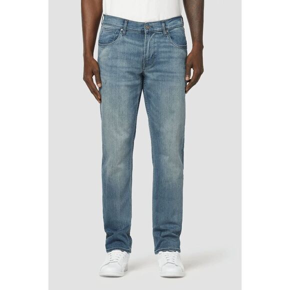 Hudson Men's size 40 X 34 Blake Slim Straight Pacific finish distressed Blue jea